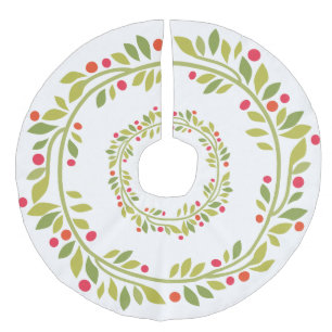 Saia Para Árvore De Natal De Linho Falso Saia de harmonização da árvore do White Christmas