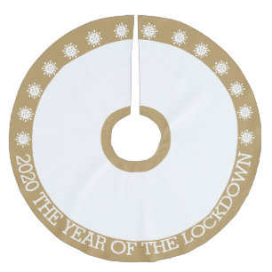 Saia Para Árvore De Natal De Poliéster 2020 o ano do bloqueio