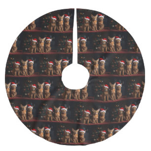 Saia Para Árvore De Natal De Poliéster Abissínia pelo Natal da Lareira