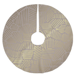 Saia Para Árvore De Natal De Poliéster abstrato de ouro, fundo vintage elegante.