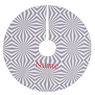 Saia Para Árvore De Natal De Poliéster Abstrato Starburst Thunder_Cove