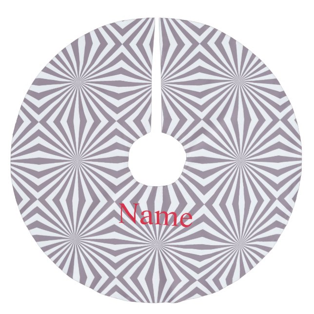 Saia Para Árvore De Natal De Poliéster Abstrato Starburst Thunder_Cove (Frente)