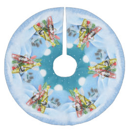 Saia Para Árvore De Natal De Poliéster Amantes da Natureza da Árvore de Natal Kayak