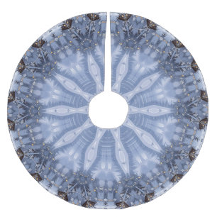 Saia Para Árvore De Natal De Poliéster Apoio de árvore de Natal decorativo azul