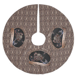 Saia Para Árvore De Natal De Poliéster "Aqui por saia da árvore de um bom tempo"