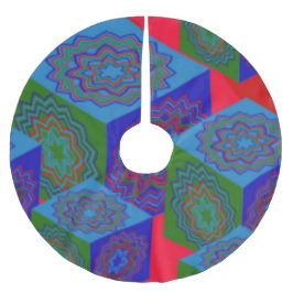 Saia Para Árvore De Natal De Poliéster Árvore de Natal do Designer por Serenidade