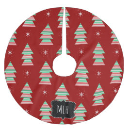 Saia Para Árvore De Natal De Poliéster Árvore de Natal Strike Família Flocos de Neve Inic