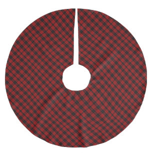 Saia Para Árvore De Natal De Poliéster Árvores de Poliéster Vermelho e Preto com Árvore B
