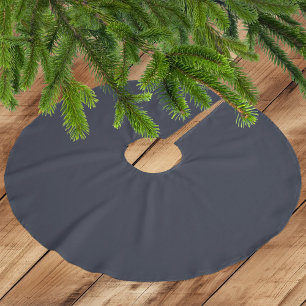 Saia Para Árvore De Natal De Poliéster Azul-escuro Elegante - Camisa de Árvore de Poliést