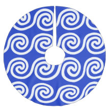 Azul Padrão de Ondas Chave Meander Grego