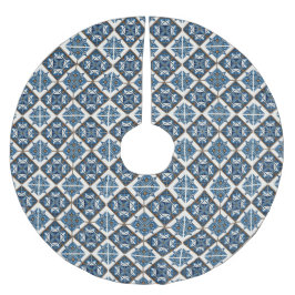 Saia Para Árvore De Natal De Poliéster Azulejos do Mediterrâneo, Portugal, Azulejo, Majol