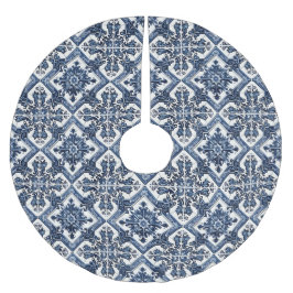 Saia Para Árvore De Natal De Poliéster Azulejos do Mediterrâneo, Portugal, Azulejo, Majol