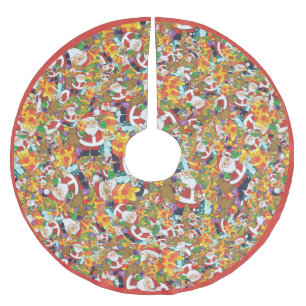 Saia Para Árvore De Natal De Poliéster Bag GIft de Santa Claus