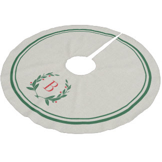 Saia Para Árvore De Natal De Poliéster Bandas de Natal e Camiseiros Monográficos