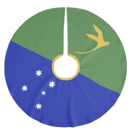 Saia Para Árvore De Natal De Poliéster bandeira da Ilha do Natal