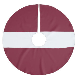 Saia Para Árvore De Natal De Poliéster Bandeira da Letónia