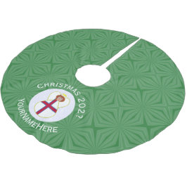 Saia Para Árvore De Natal De Poliéster Bandeira de Natal do Anjo das Ilhas Faroé Personal