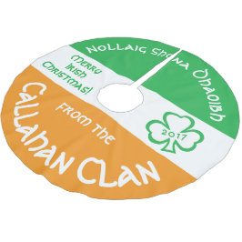 Saia Para Árvore De Natal De Poliéster Bandeira de Saudação de Natal Gaélico Irlandês da 