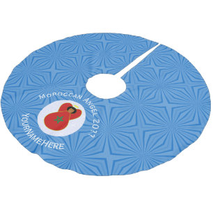 Saia Para Árvore De Natal De Poliéster Bandeira do Anjo do Hanukkah Marroquino Personaliz
