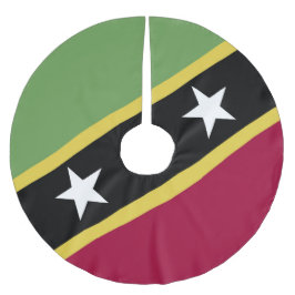 Saia Para Árvore De Natal De Poliéster bandeira santo Kitts e Nevis