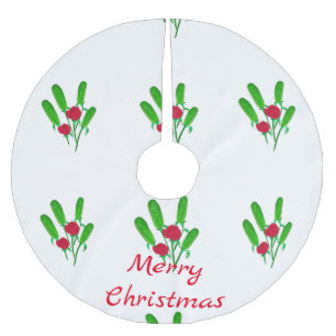 Saia Para Árvore De Natal De Poliéster Belo Buquê de picles com Rosas Thunder_Cove