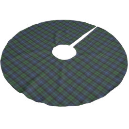 Saia Para Árvore De Natal De Poliéster Black Watch Antigo Tartan Escocês