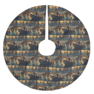 Saia Para Árvore De Natal De Poliéster Blue Heeler Natal Festivo Viagem