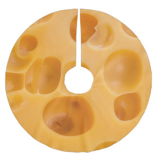 Saia Para Árvore De Natal De Poliéster Boca de queijo isolada, design adorável