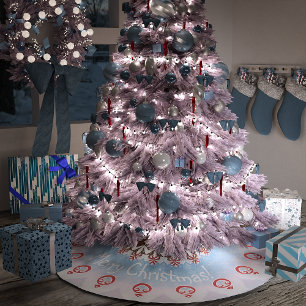 Saia Para Árvore De Natal De Poliéster Bolo de Natal Decorrido