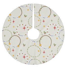 Saia Para Árvore De Natal De Poliéster Braceletes de Amizade de Natal