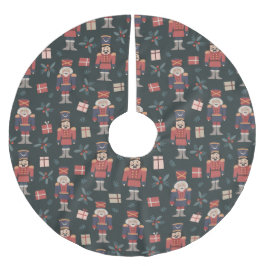 Saia Para Árvore De Natal De Poliéster Brinquedos Nutcrackers