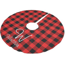 Buffalo Check Red Xadrez Monograma Polidério Bruto