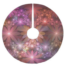 Cama De Flores Colorida Abstrata Arte Fractal Bril