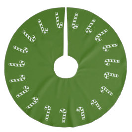 Saia Para Árvore De Natal De Poliéster Camisa-Árvore - Canas-Doces Verdes