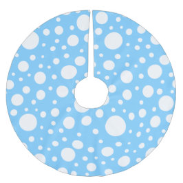 Saia Para Árvore De Natal De Poliéster Camisa Azul