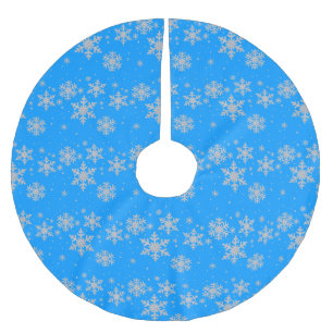 Saia Para Árvore De Natal De Poliéster Camisa Azul Céu
