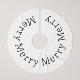 Saia Para Árvore De Natal De Poliéster Camisa de Feliz de Natal do Modern Boho