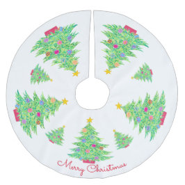 Saia Para Árvore De Natal De Poliéster Camisa de Natal