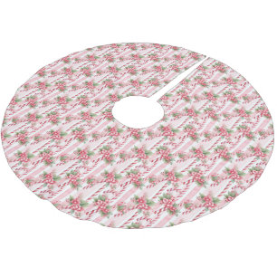Saia Para Árvore De Natal De Poliéster Camisa de Natal Rosa