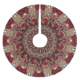 Saia Para Árvore De Natal De Poliéster Camisa de Natal Vermelha Decorante