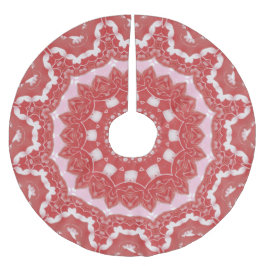 Saia Para Árvore De Natal De Poliéster Camisa decorativa rosa