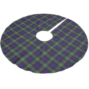 Saia Para Árvore De Natal De Poliéster Campbell do tartan do Scottish da xadrez do clã d
