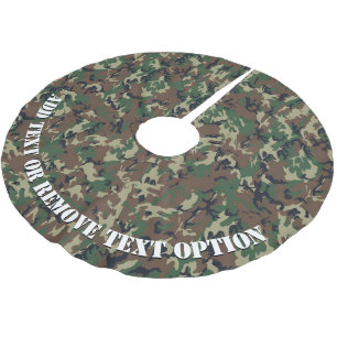 Saia Para Árvore De Natal De Poliéster Camuflagem Militar Florestal de Madeira