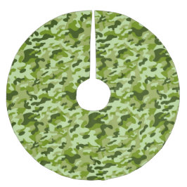 Saia Para Árvore De Natal De Poliéster Camuflagem Verde - Tapete de Natal para Árvore de 