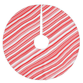 Saia Para Árvore De Natal De Poliéster Candy Cane Natal Peppermint 4Linda