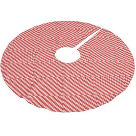 Saia Para Árvore De Natal De Poliéster Candy Cane Stripe Camisa De Natal