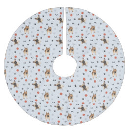 Saia Para Árvore De Natal De Poliéster Canina