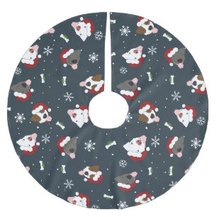 Saia Para Árvore De Natal De Poliéster Caninos papais noeis
