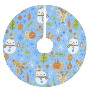 Saia Para Árvore De Natal De Poliéster caramujos tropicais july caramujo no verão xmas