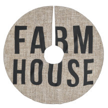 CASA DE CAMPO Letra Preta Saco de Aniagem Rústico